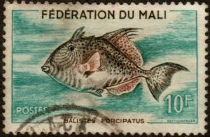 Mali 3 - Used - 10fr Triggerfish (1960)