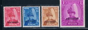 Nepal Set 1960 O12 - O15 MH  (ML0021)