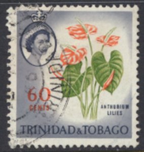 Trinidad & Tobago  SG 295a Used   Perf 14 Lilies  SC# 100a - see scans