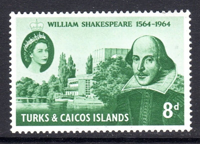 TURKS & CAICOS IS-   1964 -  SHAKESPEARE -    UNMOUNTED - 