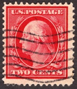 1910, US 2c, Washington, Used, Sc 375