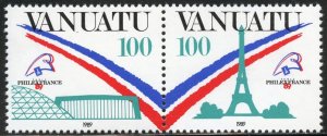 Vanuatu Scott 505 Pair MVFNHOG - PHILEXFRANCE '89 - SCV $5.25