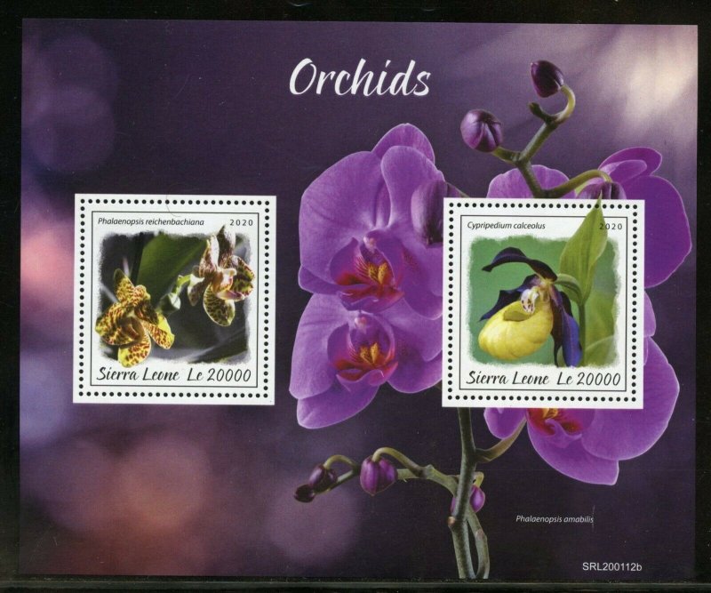 SIERRA LEONE 2019 ORCHIDS SOUVENIR SHEET MINT NH