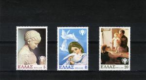 Greece 1979 Birds/IYC Set (3) MNH Sc# 1303/1305 