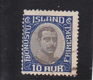 Iceland  Scott#  O43  Used