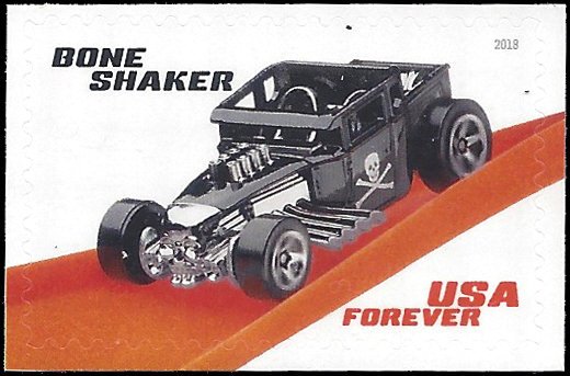 #5327 (50c Forever) Hot Wheels Bone Shaker 2018 Mint NH