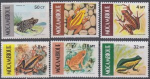 MOZAMBIQUE Sc 960-5 INCPL MNH SET of 6 - FROGS & TOADS