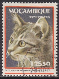 Mozambique 622 Long-Haired Mid·East Tabby Cat 1979