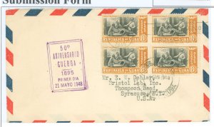 Cuba  1948 FDC