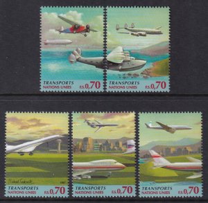 UN Geneva 307-311 MNH VF