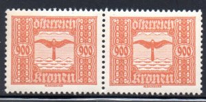 AUSTRIA C7 MNH PAIR BIN $.50 BIRD