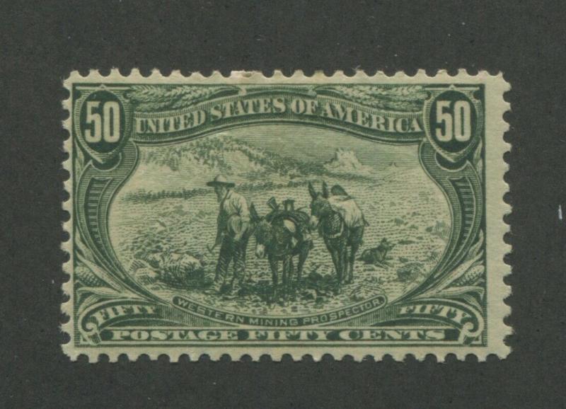 1898 United States Postage Stamp #291 Mint Hinged F/VF Original Gum