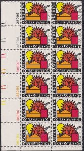 1724a Energy Conservation & Development Plate Block MNH