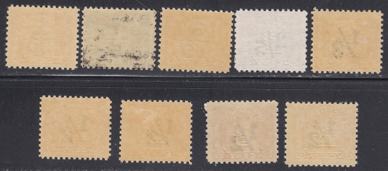 Canada Revenue FX103-FX111 Mint & Used Excise Tax Stamps