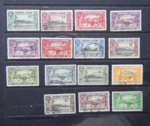 Sierra Leone 1938 - 44 values to 10s Used