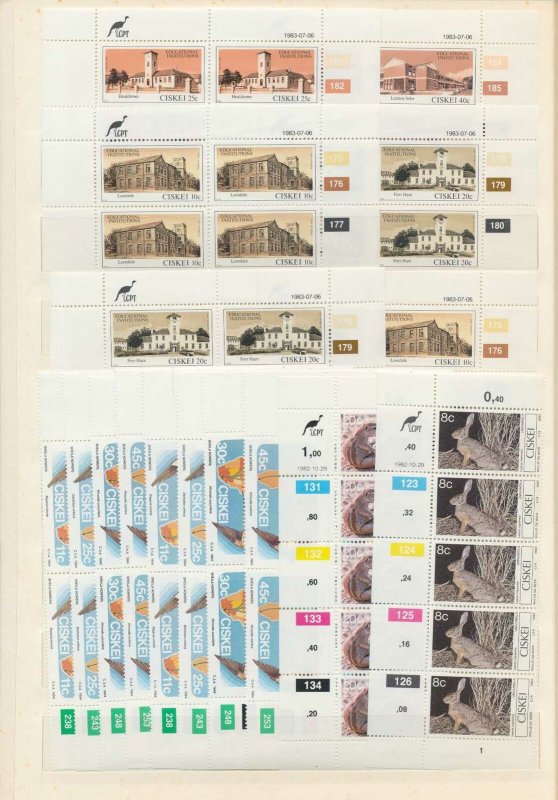 South Africa Ciskei 1982/4 Education Birds Wildlife Blocks MNHx100+(W3136)