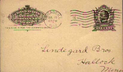 United States, Government Postal Card, Illinois