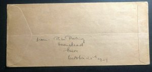 1929 London England First Flight FFC Cover To Nairobi Kenya Wilson Airways