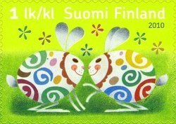 Finland 2010 MNH Stamps Scott 1350 Easter Rabbits