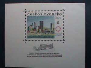​CZECHOSLOVAKIA -1967 SC#1466 -EXPO'67 OF MONTREAL-CANADA  -MNH-S/S SHEET VF