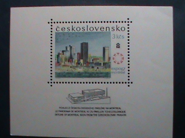 ​CZECHOSLOVAKIA -1967 SC#1466 -EXPO'67 OF MONTREAL-CANADA  -MNH-S/S SHEET VF