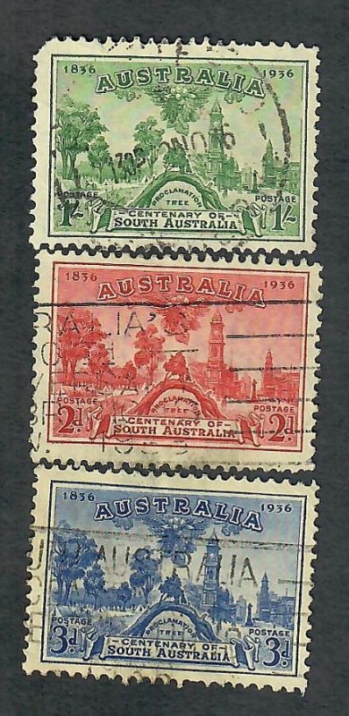 Australia #159 - 161 used singles