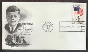 Kennedy Inauguration Fleetwood Cover D177