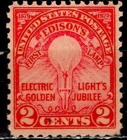 USA; 1929: Sc. # 655:  MH Perf. 11 x 10 1/2 Single Stamp