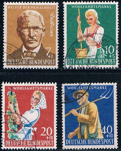 Germany B362-65 Used set Welfare Organizations 1958 (GI0660P194)+