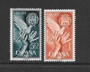 BIRDS - SPANISH SAHARA #137-8 MNH