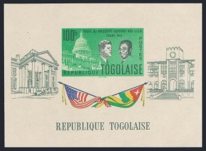 Togo 437a,MNH.Michel Bl.9. Presidents Sylvanus Olympio,John F.Kennedy,1962.