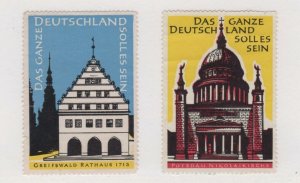 Germany - Lot of 2 Stamps Promoting German Re-Unification NG