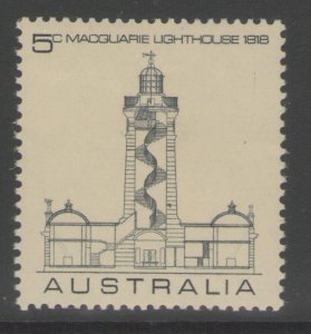 AUSTRALIA SG436 1968 ANNIV OF MACQUARIE LIGHTHOUSE MNH