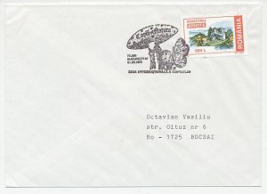 Cover / Postmark Romania 1999 Mushroom - Butterfly