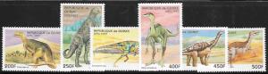 Guinea 1417 - 1422 mnh 2017 SCV $5.60 - Prehistoric Animals