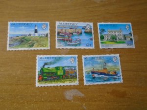 Alderney  #  42-46  MNH