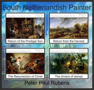 Stamps. Art Paul Rubens 2016 year 8 sheets perforated MNH**