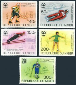 Niger 347-349,C266-C268,MNH.Michel 506-510,Bl.12. Olympic Innsbruck-1976:Hockey, 
