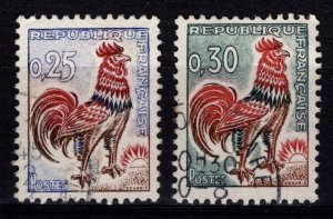 France 1962-65 Gallic Cock Definitives, Set [Used]