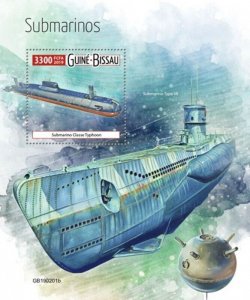 Guinea-Bissau - 2019 Submarines - Stamp Souvenir Sheet - GB190201b