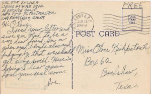 United States A.P.O.'s Soldier's Free Mail 1943 U.S. Army A.P.O. 959 Wheeler ...