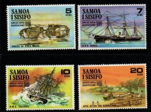 SAMOA SG341/4 1970 GREAT APIA HURRICANE OF 1889 MNH