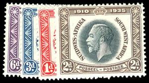 SOUTH WEST AFRICA 121-24  Mint (ID # 85648)