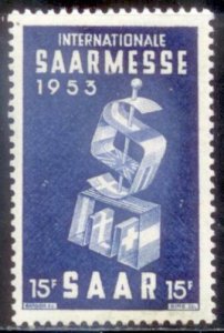 Saar 1953 SC#  M-hing remnant E33