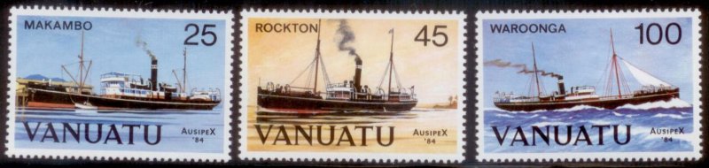 Vanuatu 1984 SC# 377-9 Ships MNH-OG E48