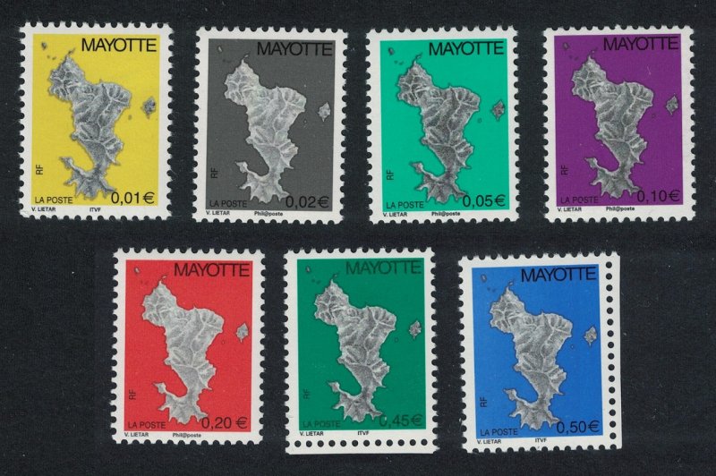 Mayotte Map 7v SG#188-94-7