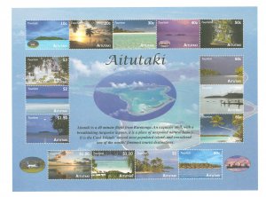 Aitutaki #561a Mint (NH) Souvenir Sheet (Plane)