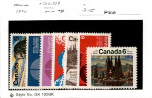 Canada, Postage Stamp, #512-518 Mint NH, 1970 Henry Kelsey (AD)