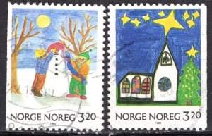 Norway 1990: Sc. # 986-987: Used Cpl. Set
