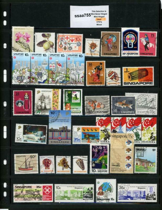 PKStamps - ssaa755 - Singapore - Mini Lot - Check Out Image